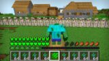 HOW THE MUTANT ZOMBIE ATTACKED THIS VILLAGE IN MINECRAFT Inventory Noob vs Pro