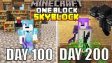I Spent 200 Days In One Block Minecraft And Here's What Happened…
