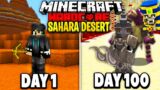 I Survived 100 Days of Hardcore Minecraft in the Sahara Desert.. Here's What Happened..