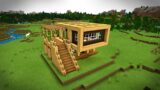 MINECRAFT: How to build a wooden house, perfect survival house, minecraft inspiratoion, tutorial