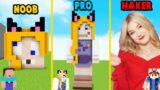 MINECRAFT – POMNIK BELLI CHALLENGE | NOOB vs PRO vs HAKER | Vito vs Bella