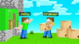 MOVING Into JELLY'S NEW Minecraft TOWN!