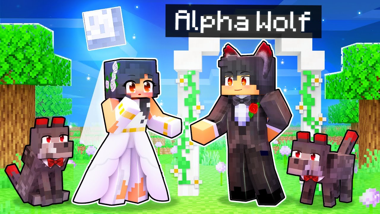 Marrying The ALPHA Wolf In Minecraft! - Minecraft videos