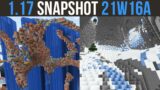 Minecraft 1.17 Snapshot 21w16a Ore Veins & Ice Caves???