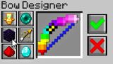Minecraft Bedwars but you can design your own bows…