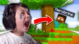 Minecraft, But I Made My Little Brother CRY **HILARIOUS!!**