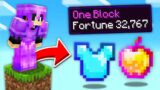 Minecraft, But It's Only One Block…