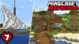 Minecraft Hardcore Let's Play : Fishing Docks and Boat! Episode 7