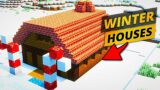 Minecraft Winter Timelapse #Shorts