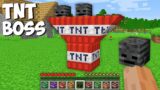 Never DON'T SPAWN this TNT BOSS in Minecraft ! Powerful TNT BOSS !