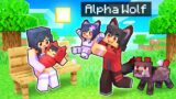 The ALPHA Wolf's FAMILY In Minecraft!