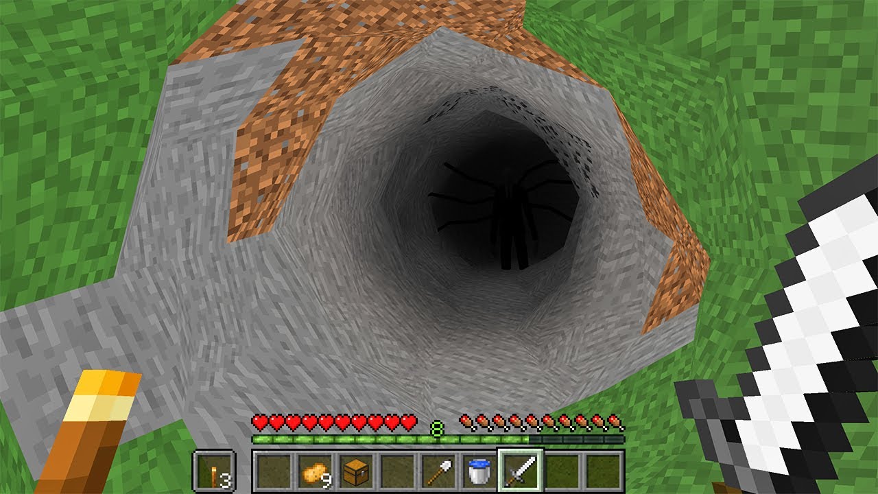 WHAT is INSIDE this BLACK hole IN minecraft ??? - Minecraft videos