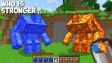 Who is STRONGER ? LAVA MUTANT MAN vs WATER MUTANT MAN in Minecraft !