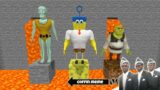 Who to Choose Spongebob or Shrek or Squidward – Coffin Meme Minecraft