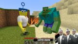 Who will Win – Super Spongebob or Mutant Zombie – Coffin Meme Minecraft