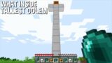 YOU will LOSED CONSCIOUSNESS when know WHAT INSIDE TALEST GOLEM in Minecraft !!!