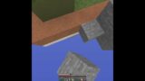 how did i do this insane block clutch in minecraft #shorts