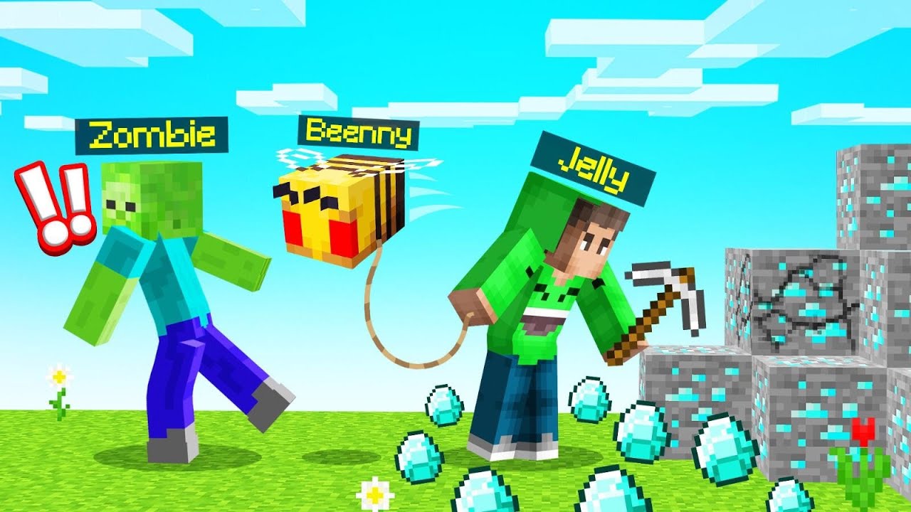 THE RICHEST PLAYER In BEE TOWN! (Minecraft) Minecraft videos