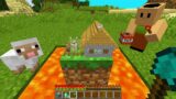CURSED MINECRAFT BUT IT'S UNLUCKY LUCKY FUNNY MOMENTS real SMALLEST VILLAGE