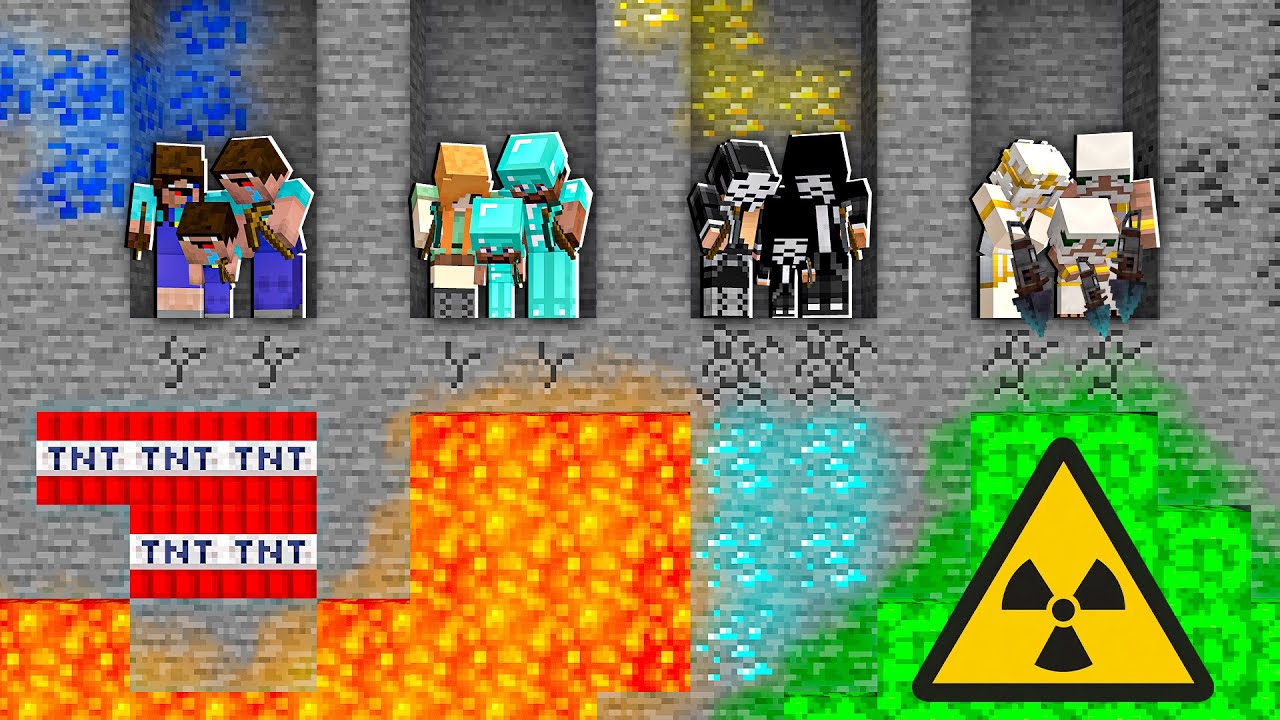 Family Secret Mine Challenge All Episodes Minecraft Noob Vs Pro 100 Trolling Baby Wife Girl Minecraft Videos