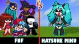 Friday Night Funkin' vs. Hatsune Miku | Minecraft (Who's the best singer?)
