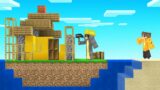I BUILT My Friend A NEW ISLAND In Minecraft!