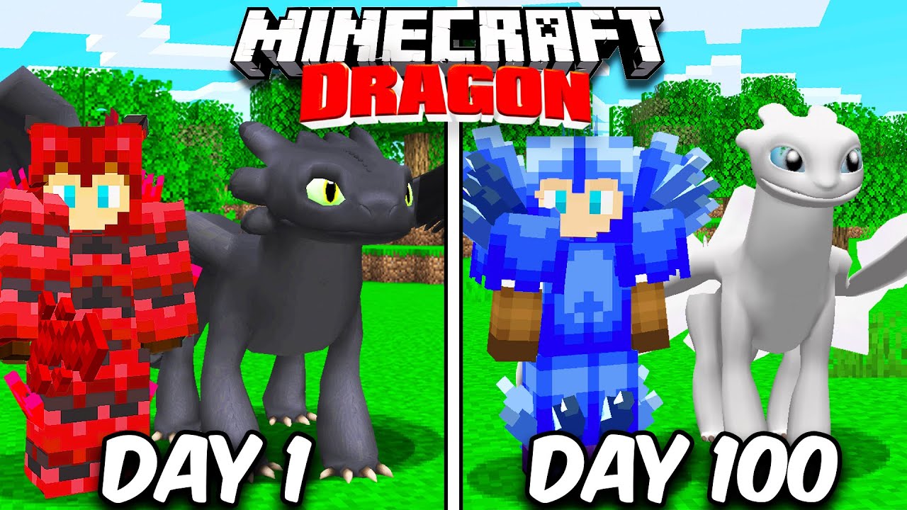 i-survived-100-days-taming-dragons-in-minecraft-minecraft-videos