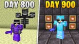 I Survived 900 Days in HARDCORE Minecraft…
