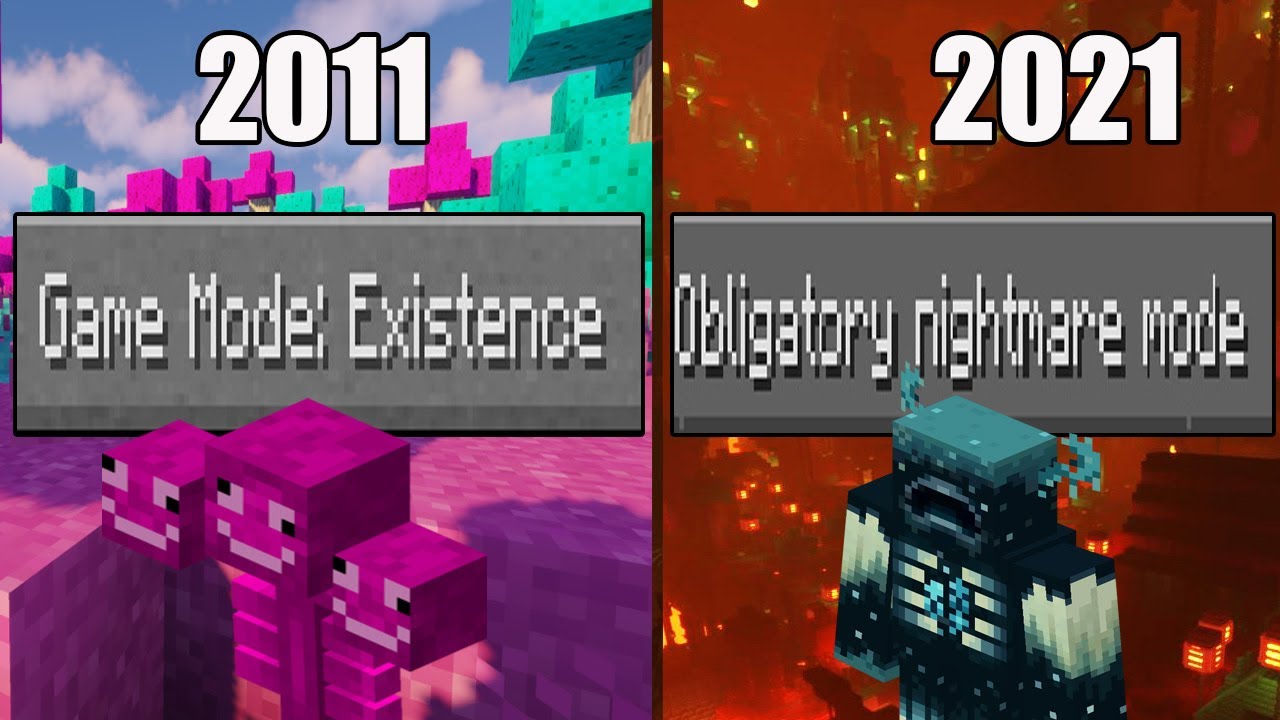 MINECRAFT'S HISTORY OF GAME MODES - Minecraft videos