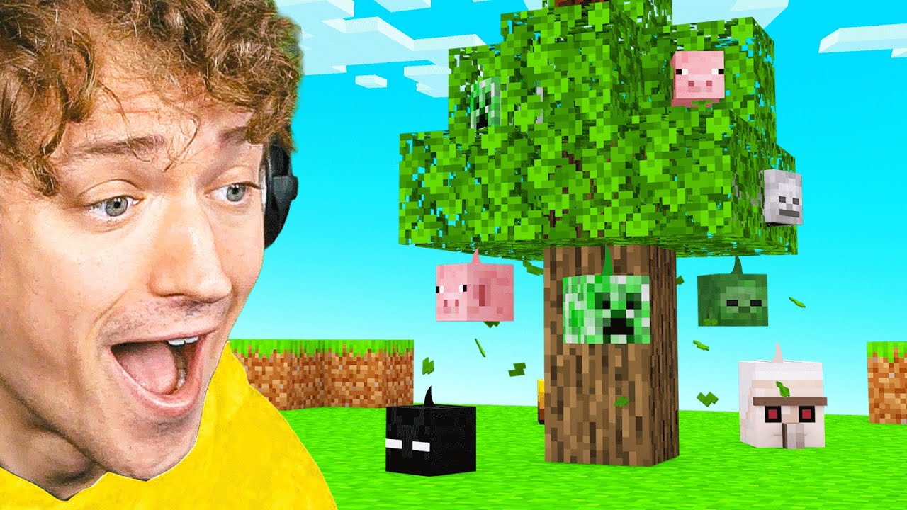 Minecraft BUT ANIMALS GROW On TREES! - Minecraft videos