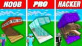 Minecraft NOOB vs PRO vs HACKER : UNDERGROUND BASE BUILD CHALLENGE! Animation!