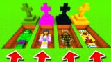 Minecraft PE : DO NOT CHOOSE THE WRONG GRAVE! (Aphmau, Godzilla, Spongebob & Hulk)