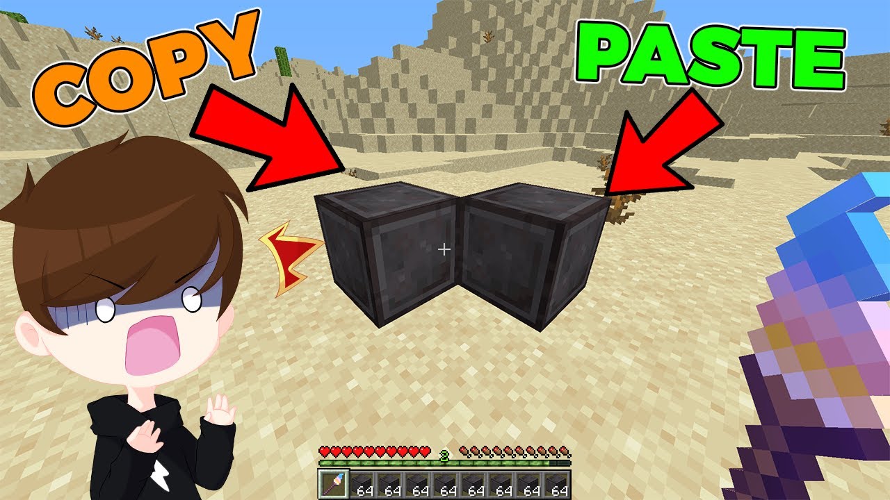 Minecraft Tapi Kita Bisa Copy Dan Paste BLOCK APAPUN ! - Minecraft videos