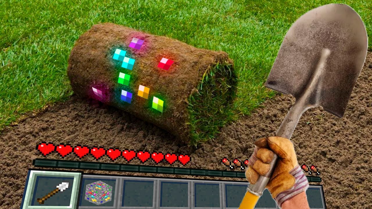 Minecraft in Real Life How Find Rarest Ore Minecraft Minecraft videos