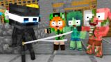 Monster School : BABY WITHER SAMURAI STORY CHALLENGE – Minecraft Animation