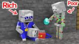 Monster School : Rich Become Poor ( Baby Skeleton Sad Story ) – Minecraft Animation
