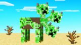 Playing Minecraft With CURSED CREEPER MOBS!