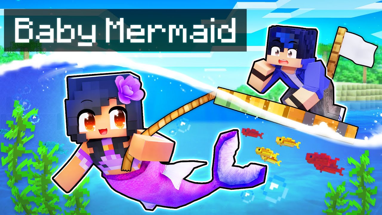 Playing as a SECRET Baby MERMAID In Minecraft! - Minecraft videos