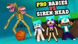 Pro Babies VS Siren Head Temple Run! – Funny Minecraft Animation