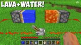 What HAPPENS if you COMBINE LAVA BLOCK AND WATER BLOCK in Minecraft ? LAVA VS WATER !