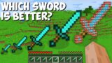 Which SWORD is BETTER in Minecraft ? BEST SWORD !