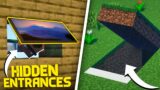 10 Hidden Entrances that will NEVER be found in Minecraft!
