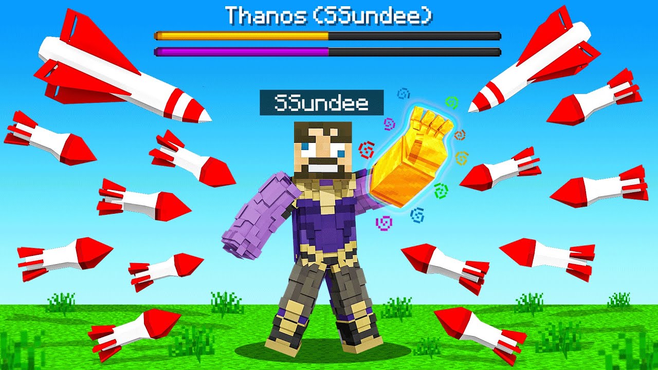 Can THANOS Survive a NUKE in Minecraft (Insane Craft) Minecraft videos