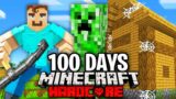 I Survived 100 Days as a CREEPER in Hardcore Minecraft.. Here's What Happened..
