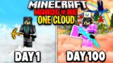 I Survived 100 Days on One Cloud in Minecraft.. Here's What Happened..