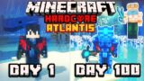 I Survived 100 days In ANCIENT ATLANTIS in Old Greece Ft. GODS In Hardcore Minecraft