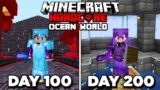 I Survived 200 Days in Hardcore Minecraft in an OCEAN ONLY World – PainDomination