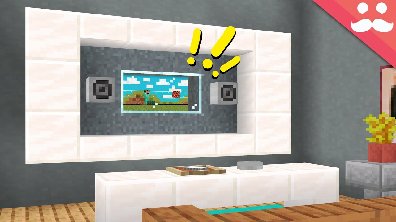 I Made A Working TV In Minecraft Minecraft Videos   I Made A Working TV In Minecraft 