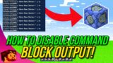 Minecraft Bedrock – How To Disable Command Block Output Easy! – PS4, MCPE, Xbox, Windows & Switch