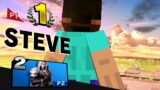 Minecraft Steve Walks Away